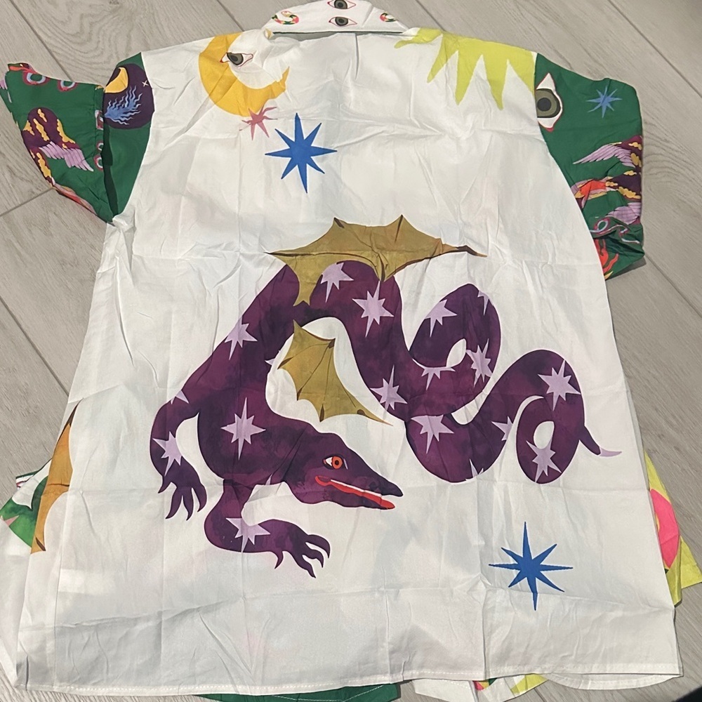 Kitson Multicolor Graphic Shirt and Shorts Set - Picture 5 of 10